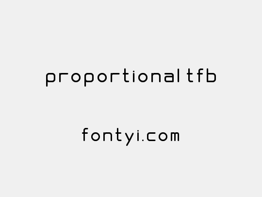 proportional tfb