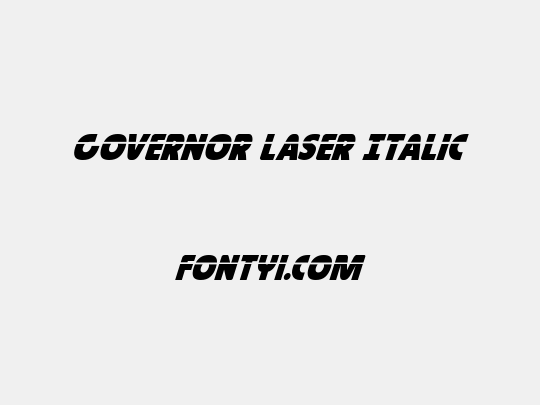 Governor Laser Italic