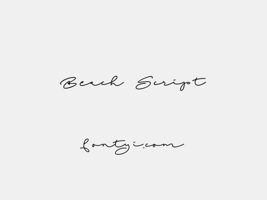 Beach Script