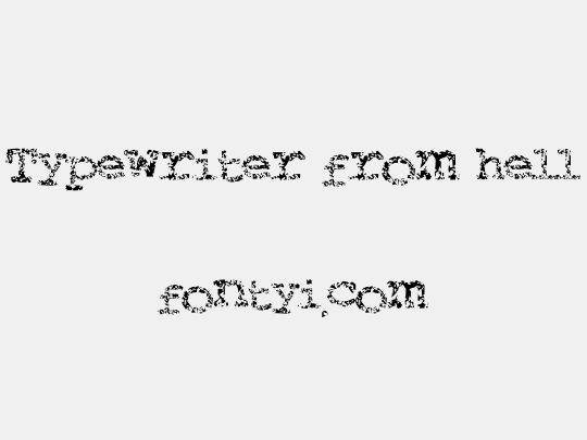 Typewriter from hell