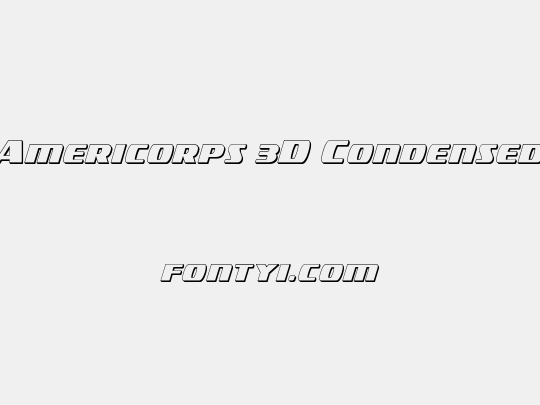 Americorps 3D Condensed