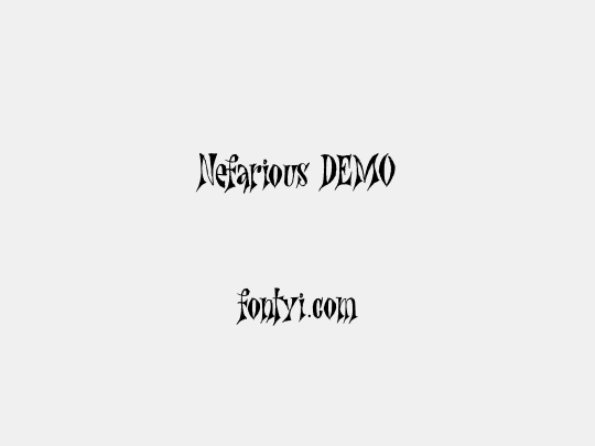 Nefarious DEMO