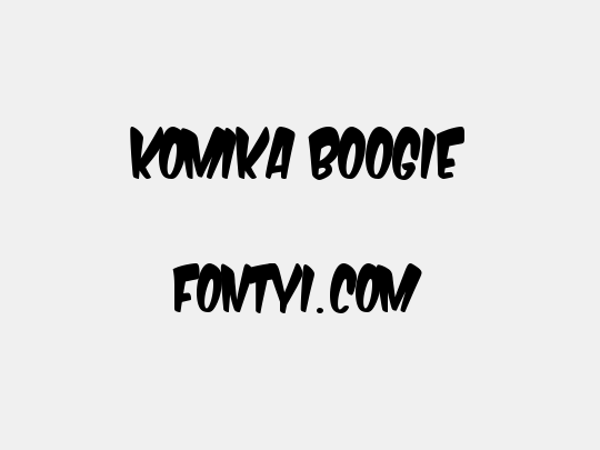 Komika Boogie