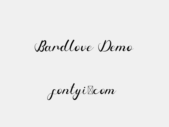 Bardlove Demo
