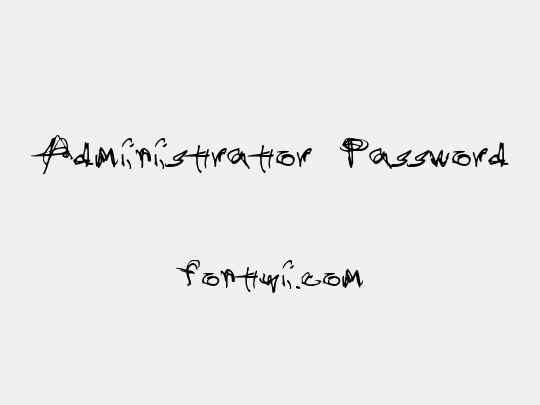 Administrator Password