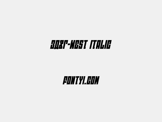 EAST-west Italic