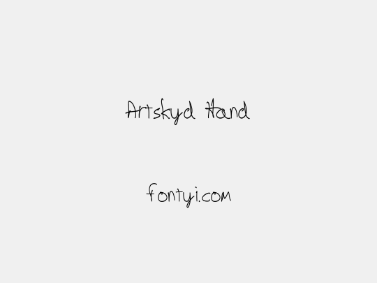 Artskyd Hand