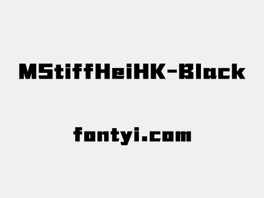 MStiffHeiHK-Black