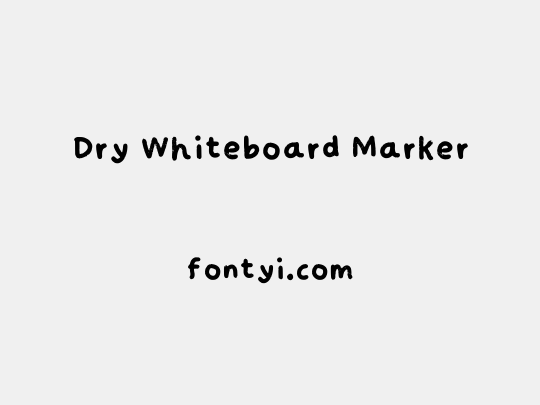 Dry Whiteboard Marker