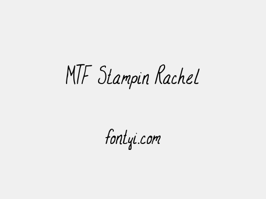 MTF Stampin Rachel