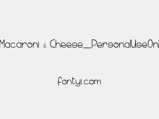 Macaroni & Cheese_PersonalUseOnly