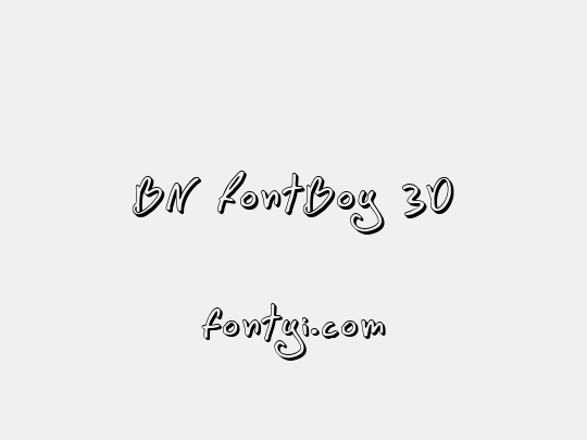 BN FontBoy 3D