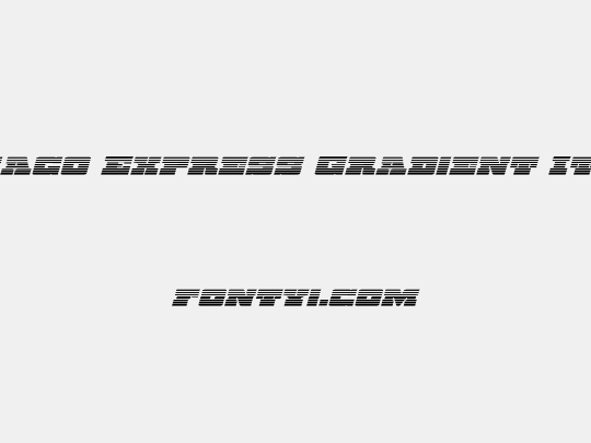 Chicago Express Gradient Italic