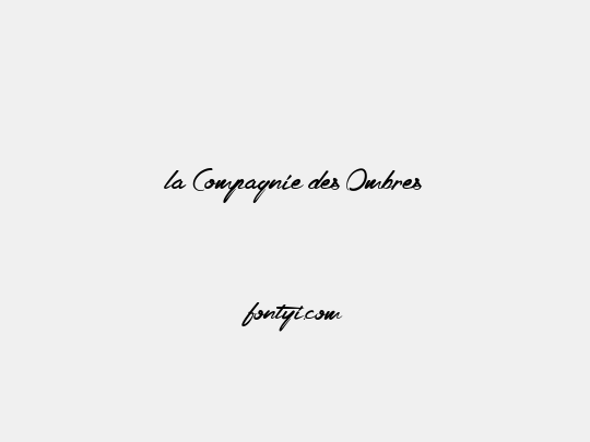 la Compagnie des Ombres
