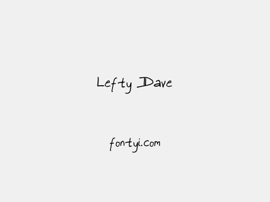 Lefty Dave