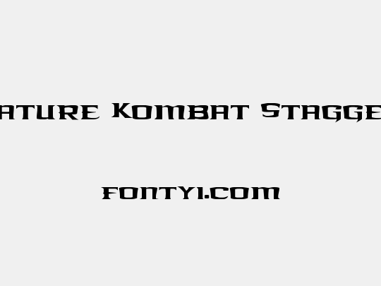 Kreature Kombat Staggered