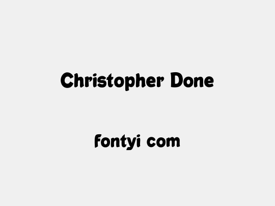 Christopher Done