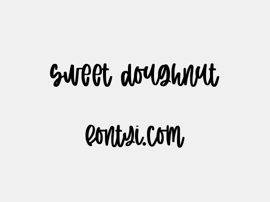 sweet doughnut