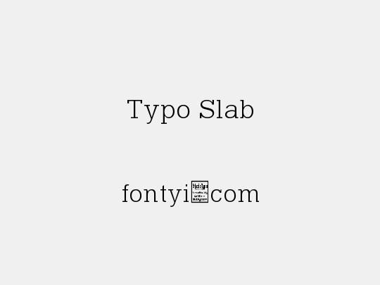 Typo Slab