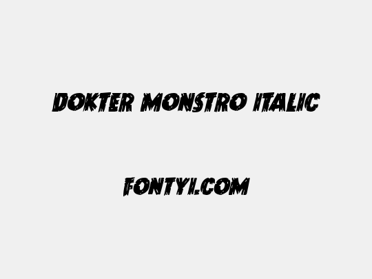 Dokter Monstro Italic