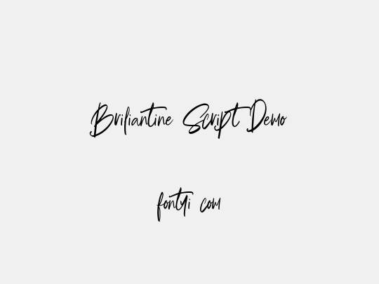 Briliantine Script Demo