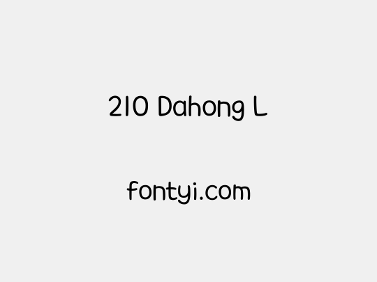 210 Dahong L