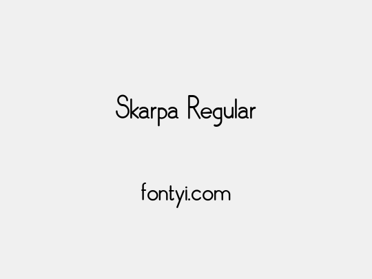 Skarpa Regular