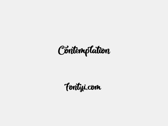 Contemplation