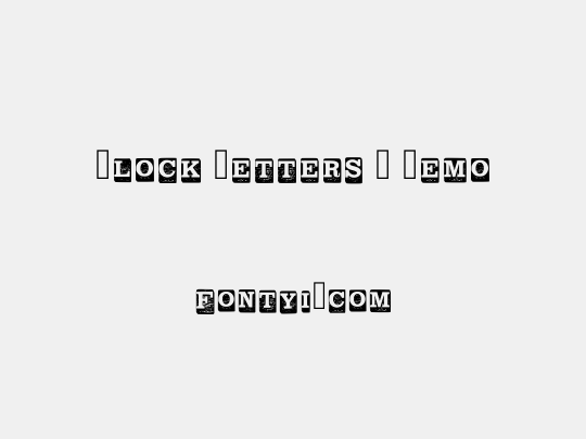 Block Letters _ Demo