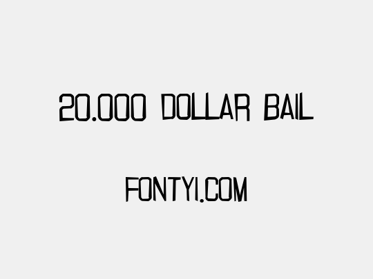 20.000 dollar bail