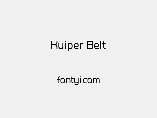 Kuiper Belt