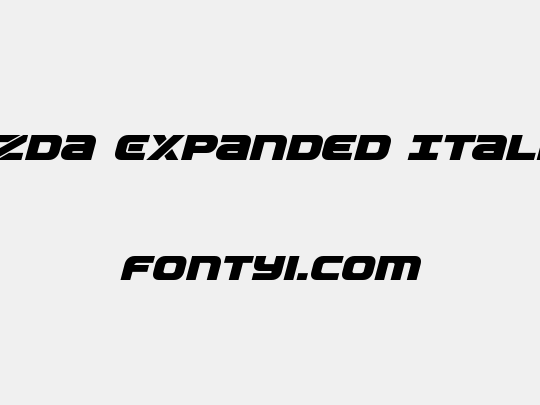Ozda Expanded Italic