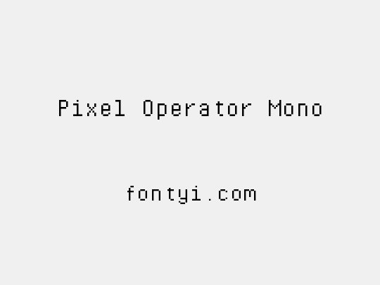 Pixel Operator Mono