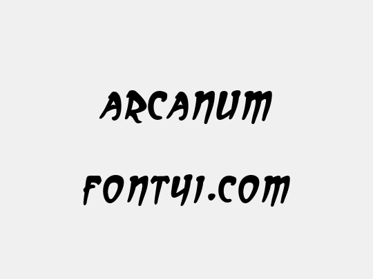 Arcanum