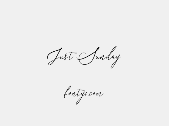 Just Sunday