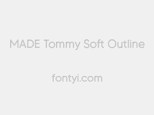 MADE Tommy Soft Outline