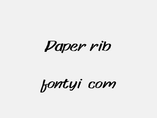 Paper rib