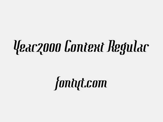 Year2000 Context Regular