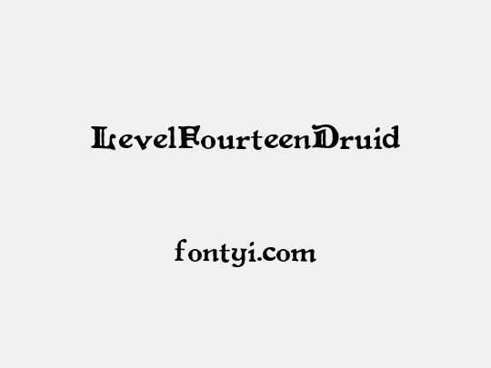 LevelFourteenDruid