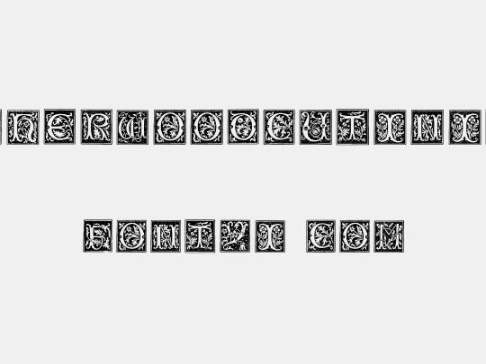 TypographerWoodcutInitialsOne