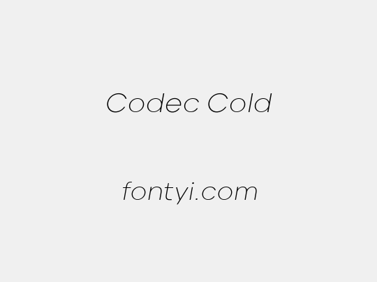Codec Cold