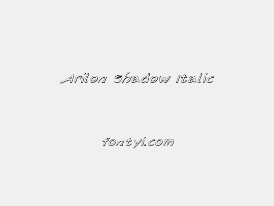 Arilon Shadow Italic