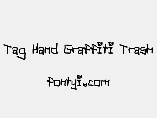 Tag Hand Graffiti Trash