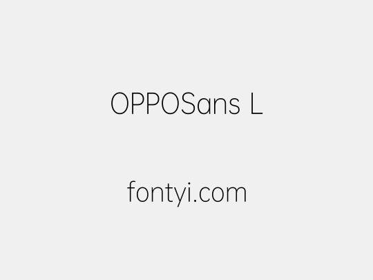 OPPOSans L