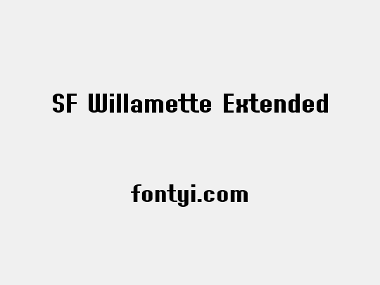 SF Willamette Extended