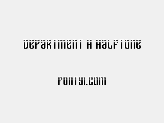 Department H Halftone
