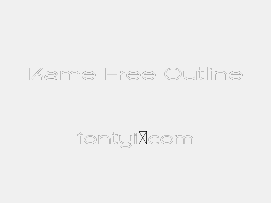 Kame Free Outline