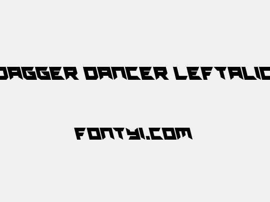 Dagger Dancer Leftalic