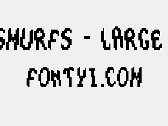 The Smurfs - Large Font