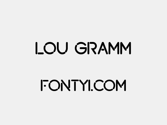 Lou Gramm